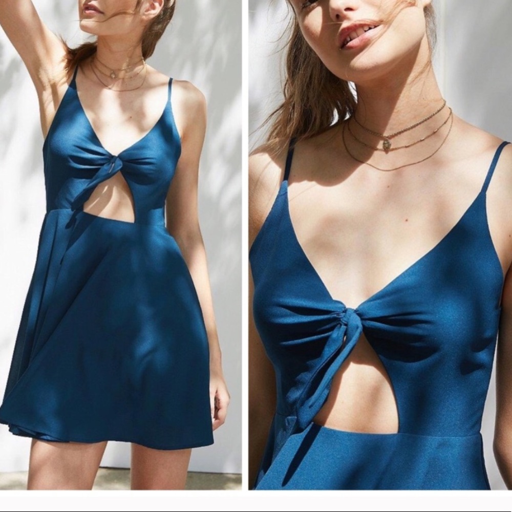 Kimchi Blue Teal Mini Dress